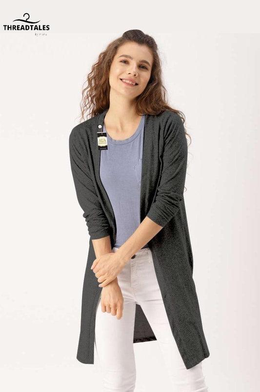 Round Neck Jersey Overcoat